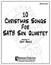 10 Christmas Songs For SATB Sax Quartet P.O.D. cover